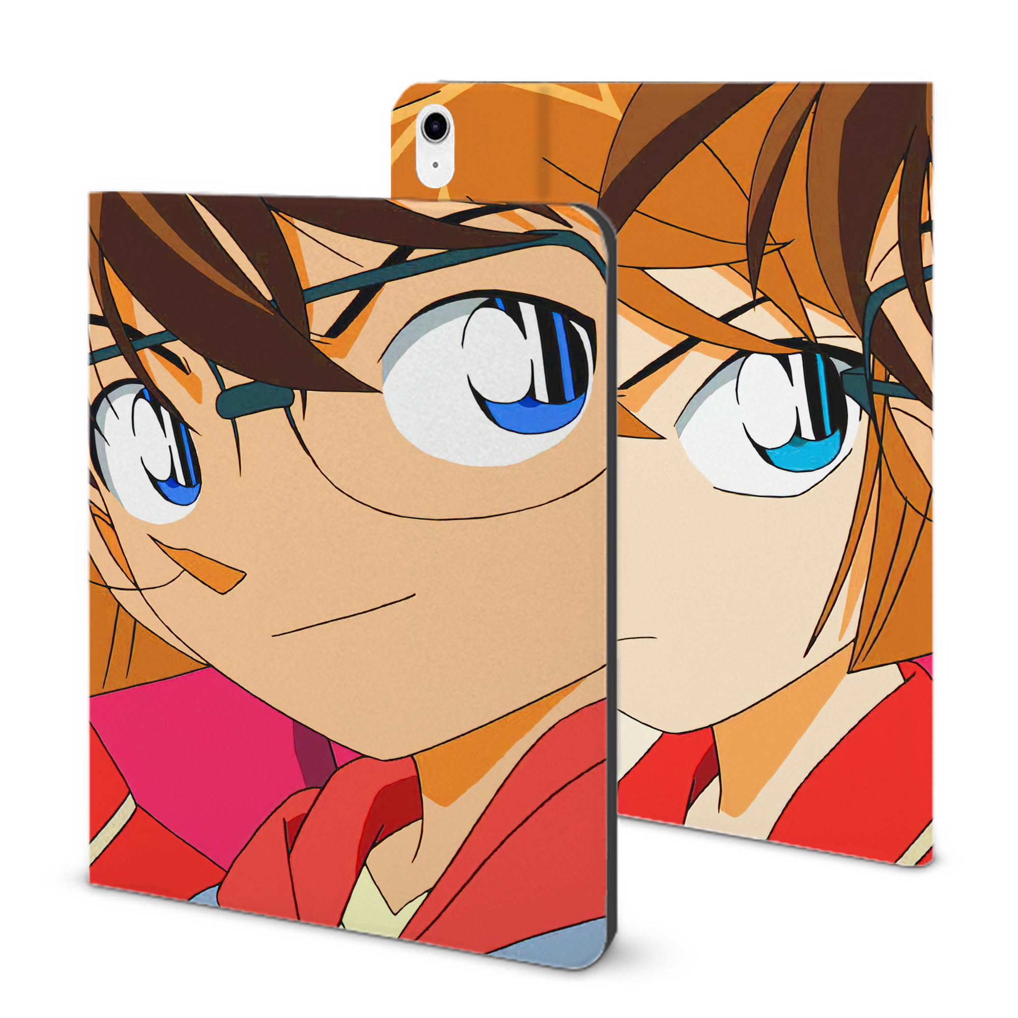 （画像用） 名探偵コナン Detective Conan IPad ケース ブック型 PUレザー TPU 耐衝撃 軽量 薄型 ペン収納なし 全面保護 IPad 各モデル対応